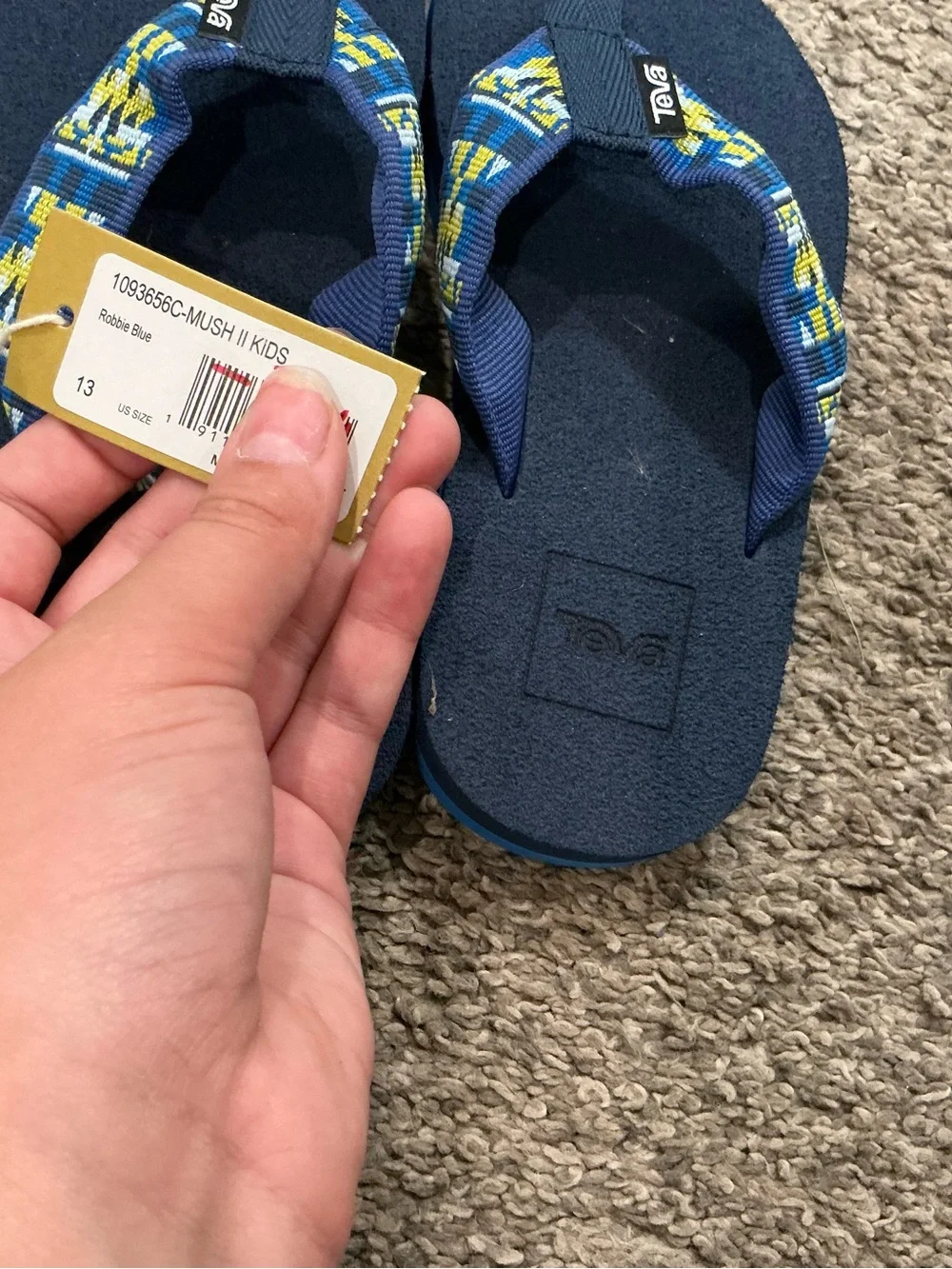 Teva Kids Navy Blue Flip Flops and sanuk